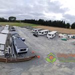 Aerial view of the Cosy Homes production site