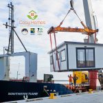 A Cosy Home being shipped to the Chatham Islands