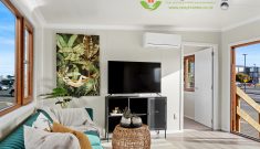 Interior view of a Cosy Home, showing the width of the Living Area